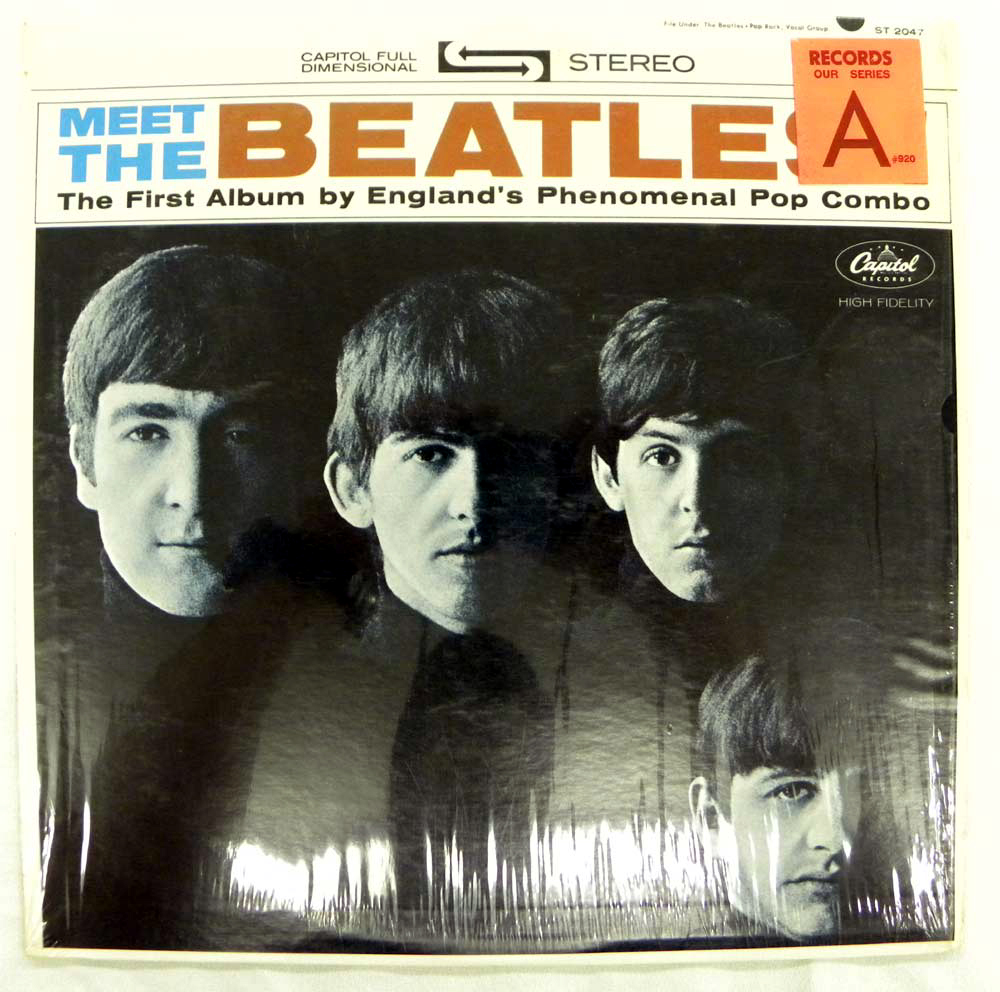 THE BEATLES - Meet The Beatles! Capitol ST 2047 STEREO LP GOOD ...